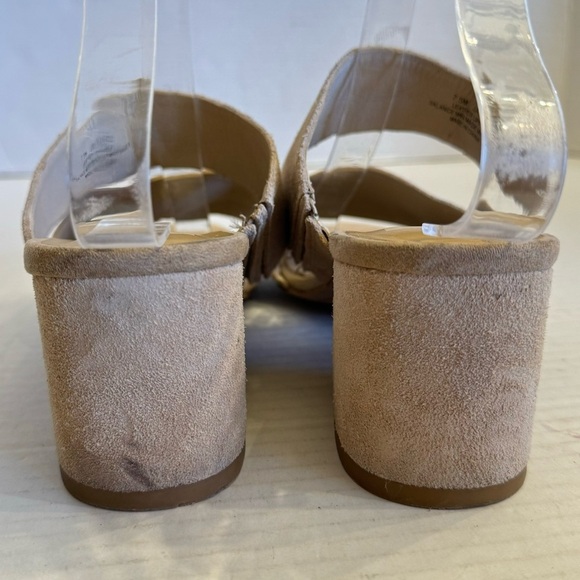 Dolce Vita Women's Jaiden Block Heel Sandals Suede Leather Tan Beige Size 7.5 - Picture 9 of 16